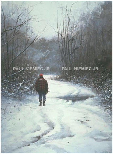 Fresh snow, limited edition print by Paul Niemiec Jr. Running Wind Studio